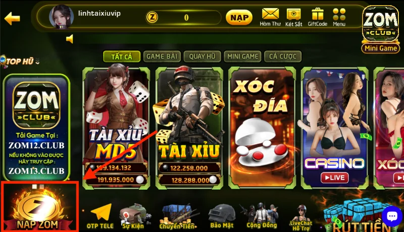 Những phương thức nạp tiền Zomclub phổ biến hiện nay 