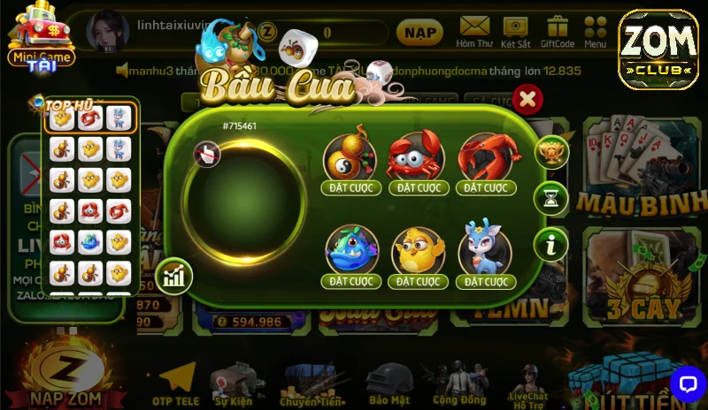 Bầu Cua Zomclub & Chi Tiết 5 Cách Xuống Tiền Sao Cho Dễ Thắng