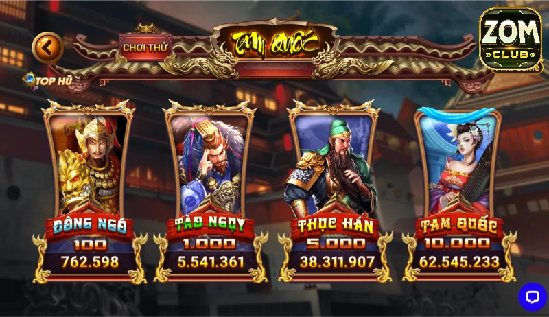 Giới thiệu tổng quan về game Tam Quốc Zomclub