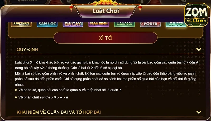 Xì tố Zomclub là gì?